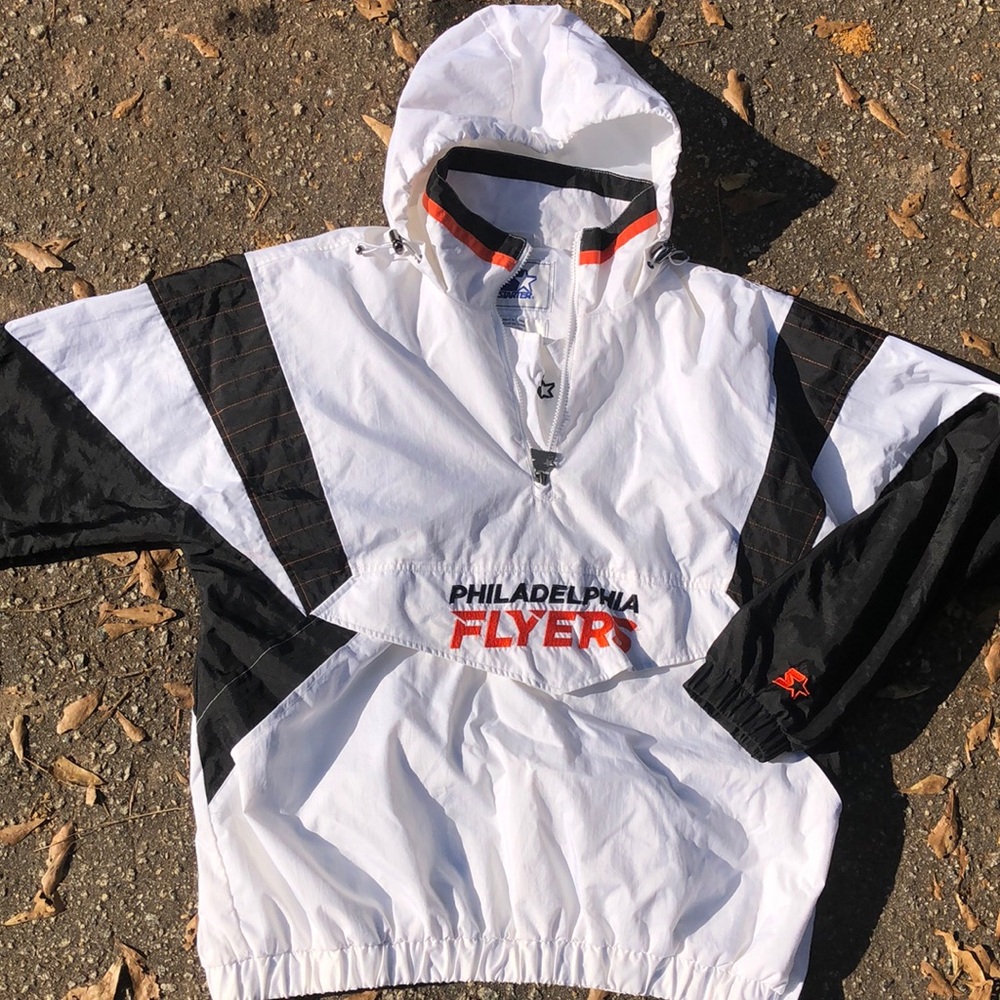 Vintage Starter Pullover Philadelphia Flyers Windbreaker XL